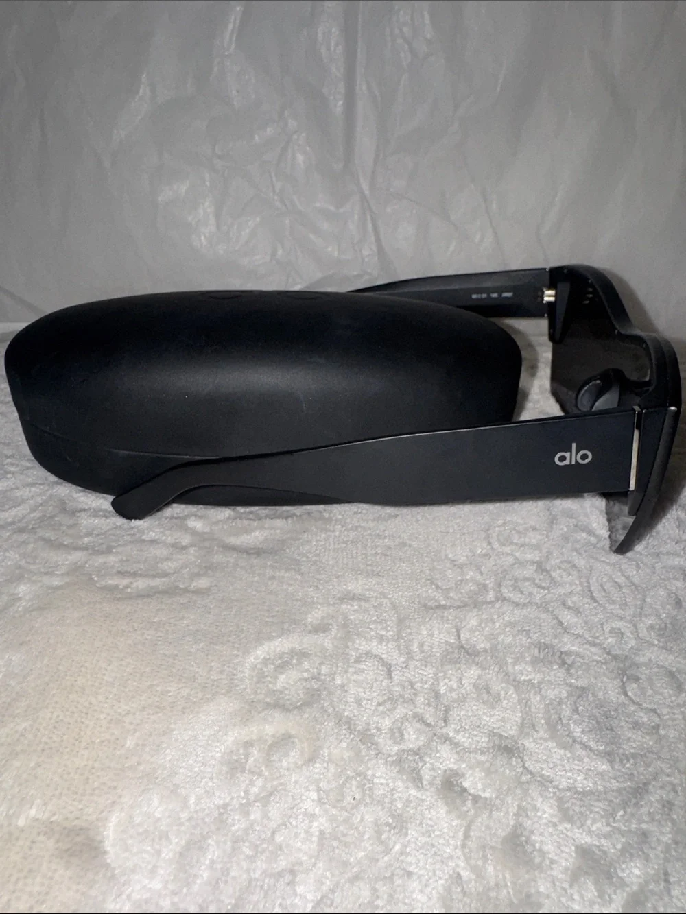 ALO Yoga Matte Black Sunglasses with Protective Case